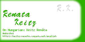 renata keitz business card